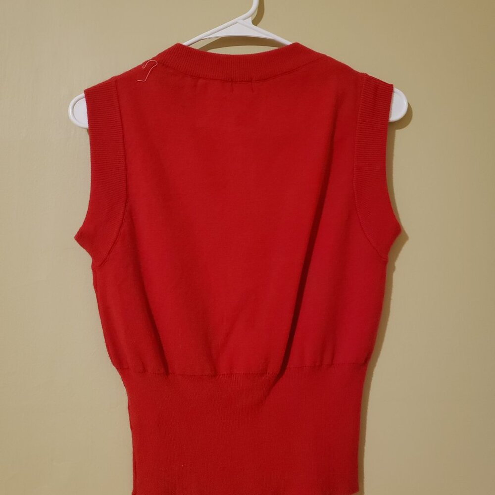 BDG Red Knit Vest - Picture 4 of 4